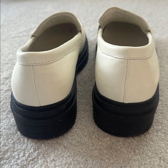 QUINCE Italian Leather Lug Sole Loafers in Bone - Picture 5 of 7